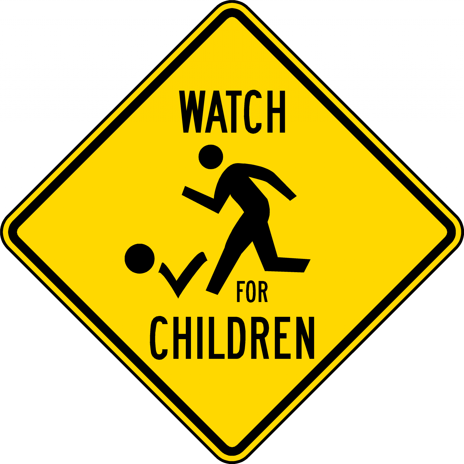 Child Safety Real Traffic Signs