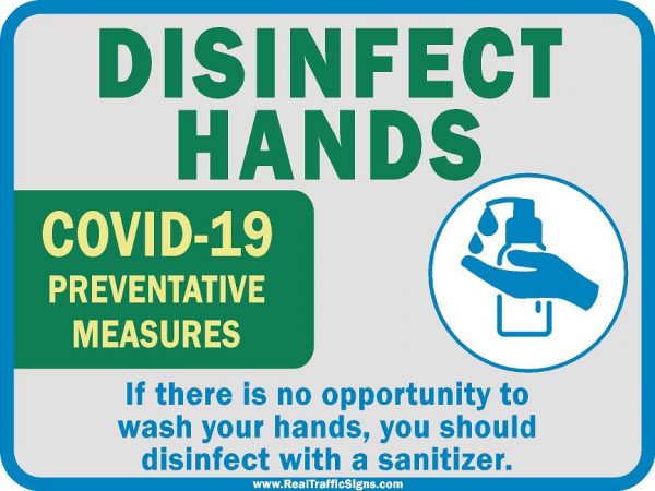 COVID-19, Disinfect Hands